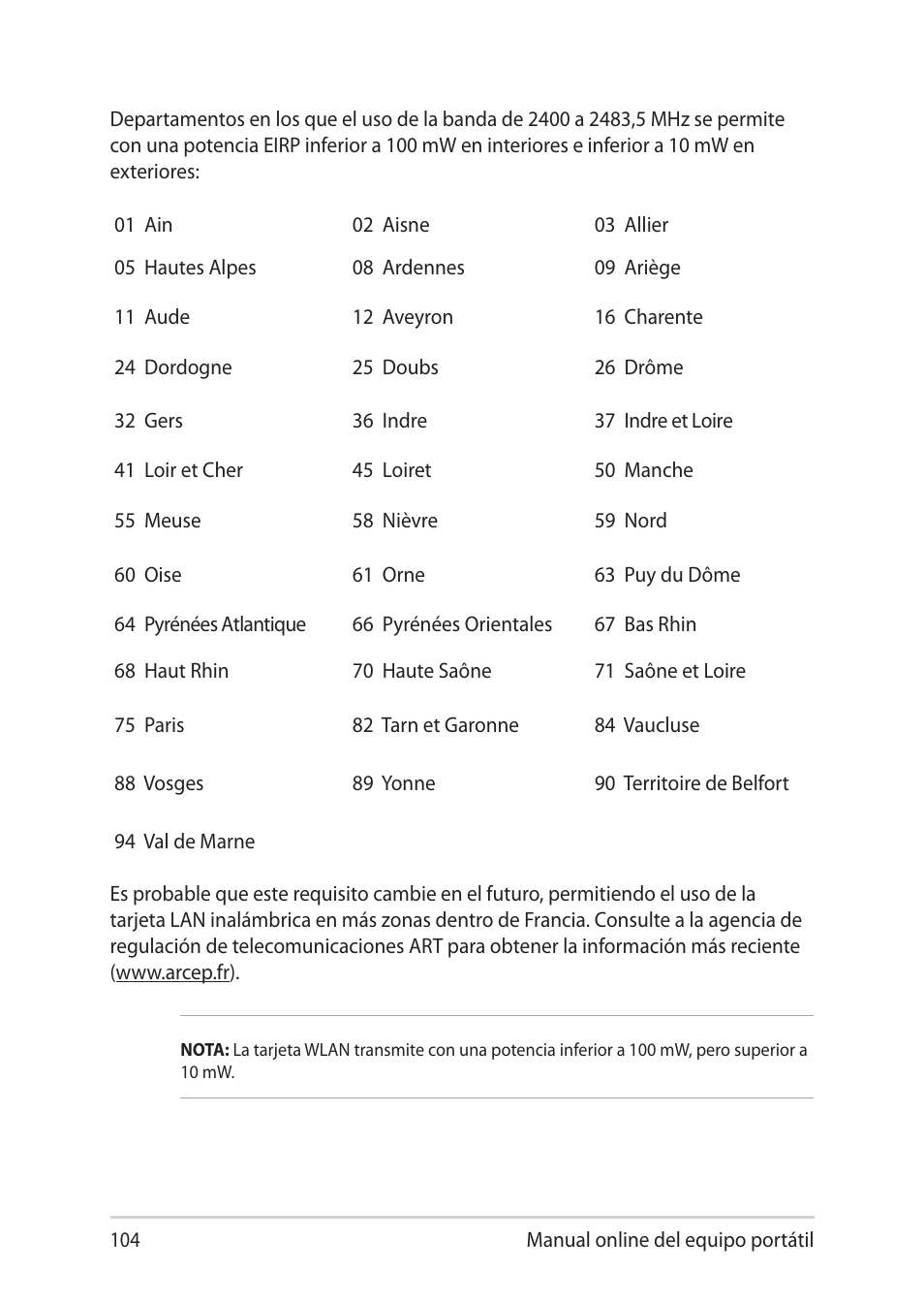 Asus UX301LA User Manual | Page 104 / 114