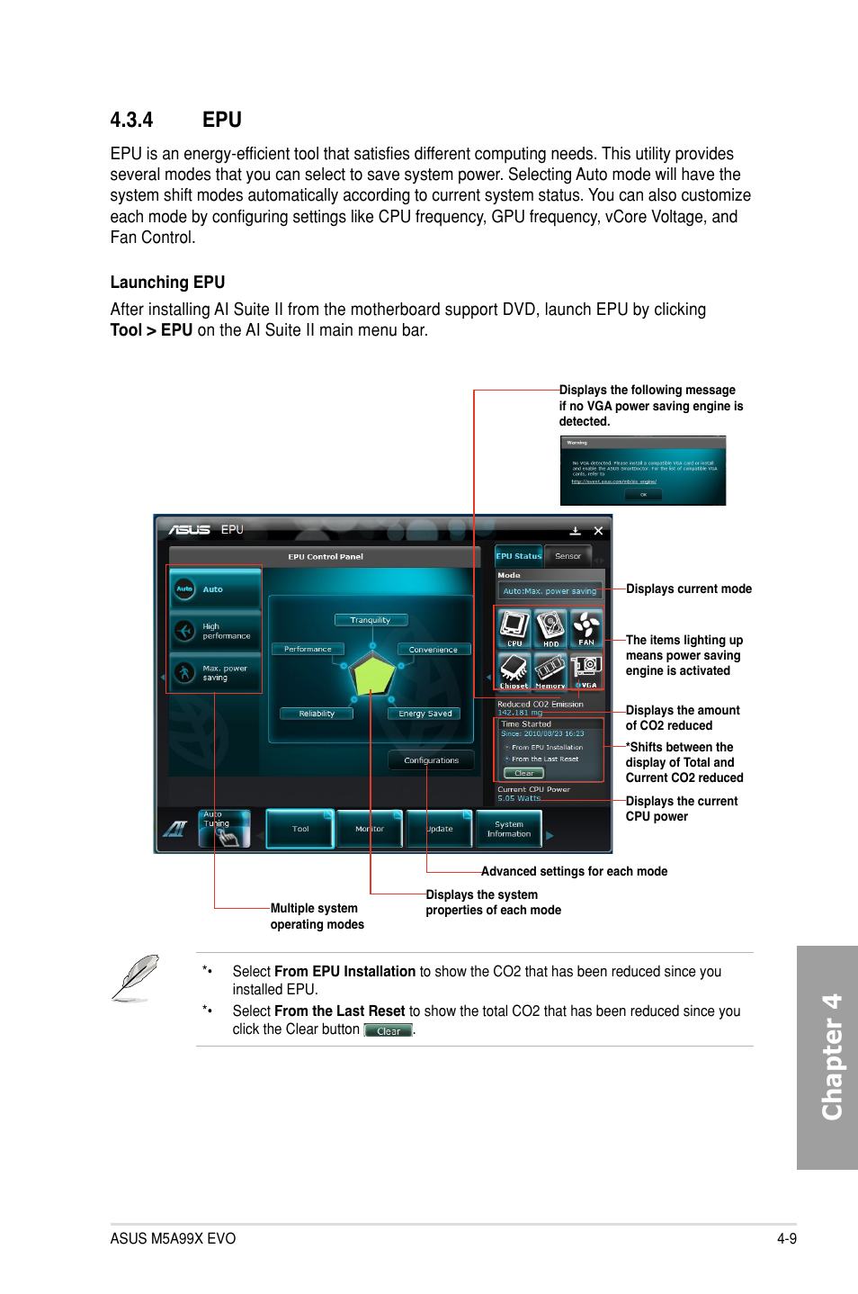 4 epu, Epu -9, Chapter 4 | Asus M5A99X EVO User Manual | Page 111 / 138