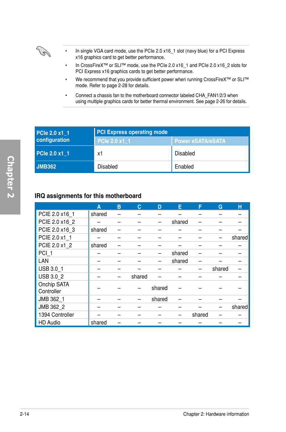 Chapter 2 | Asus M5A99X EVO User Manual | Page 32 / 138