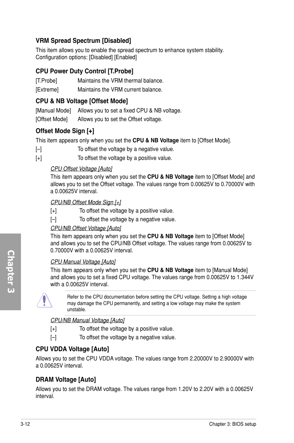 Chapter 3 | Asus M5A99X EVO User Manual | Page 76 / 138