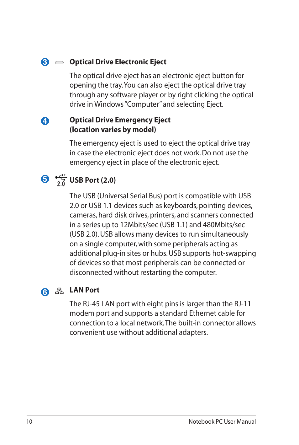 Asus K42JB User Manual | Page 10 / 30