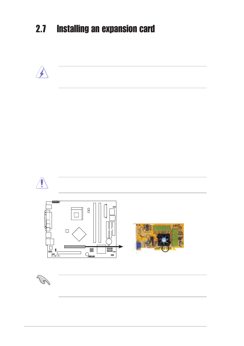 7 installing an expansion card, 1 expansion slots | Asus T2-P User Manual | Page 32 / 130