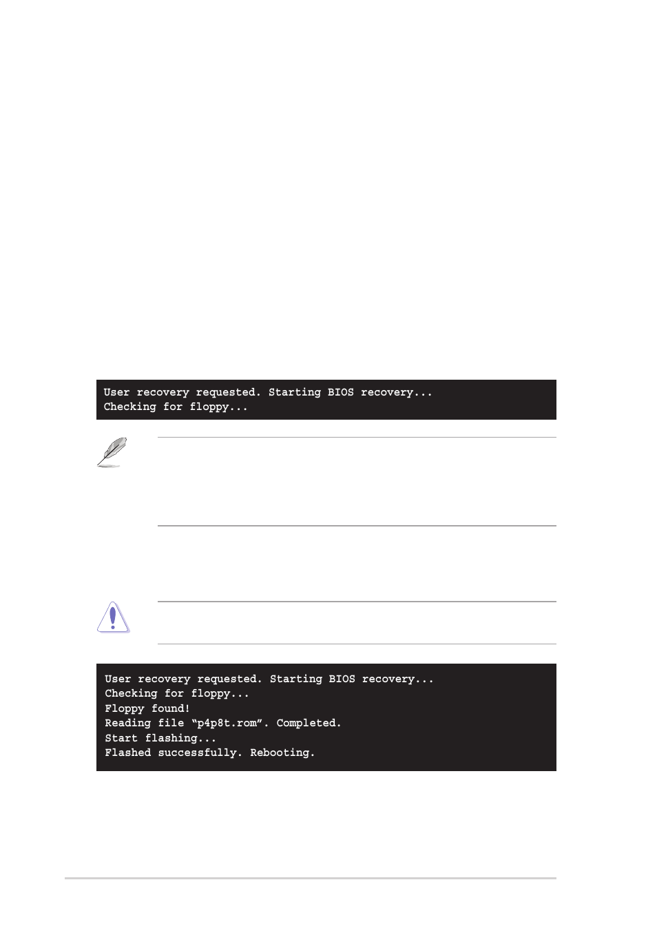 4 using asus ez flash to update the bios | Asus T2-P User Manual | Page 92 / 130