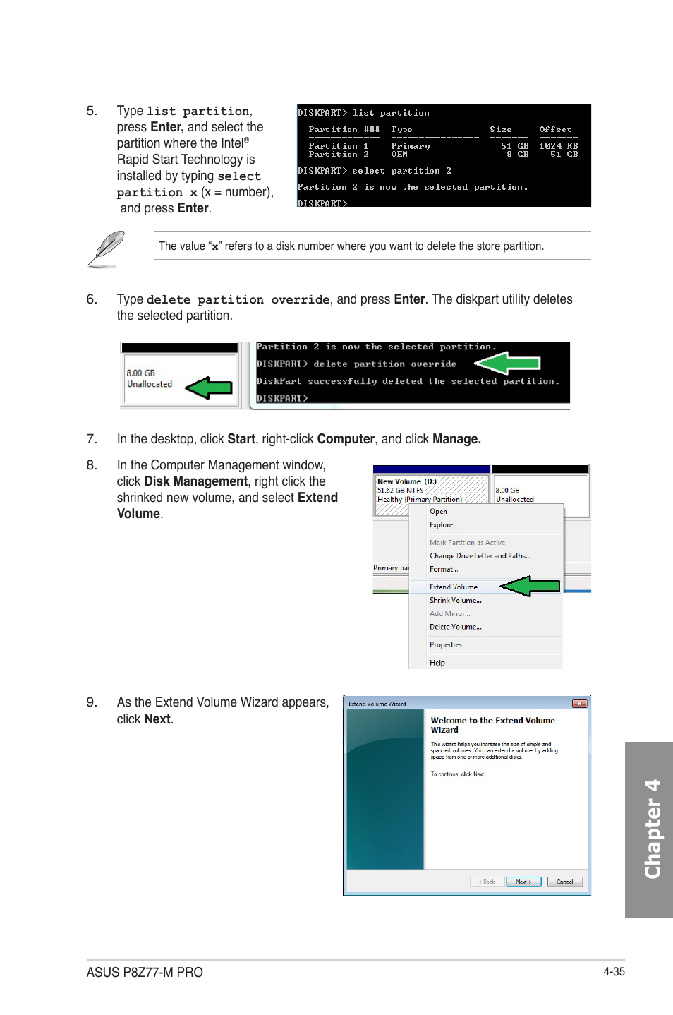Chapter 4 | Asus P8Z77-M PRO User Manual | Page 147 / 170