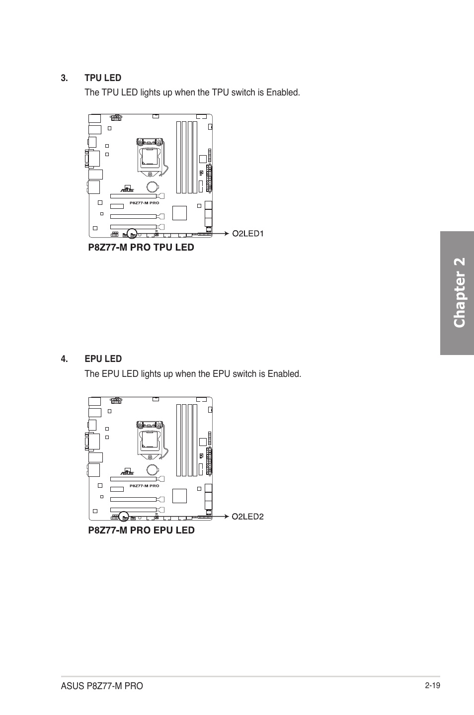 Chapter 2 | Asus P8Z77-M PRO User Manual | Page 39 / 170