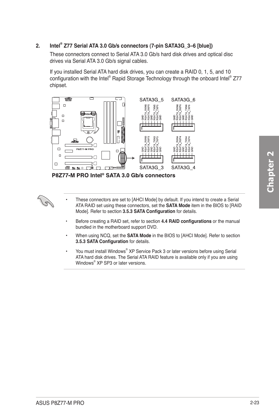Chapter 2 | Asus P8Z77-M PRO User Manual | Page 43 / 170