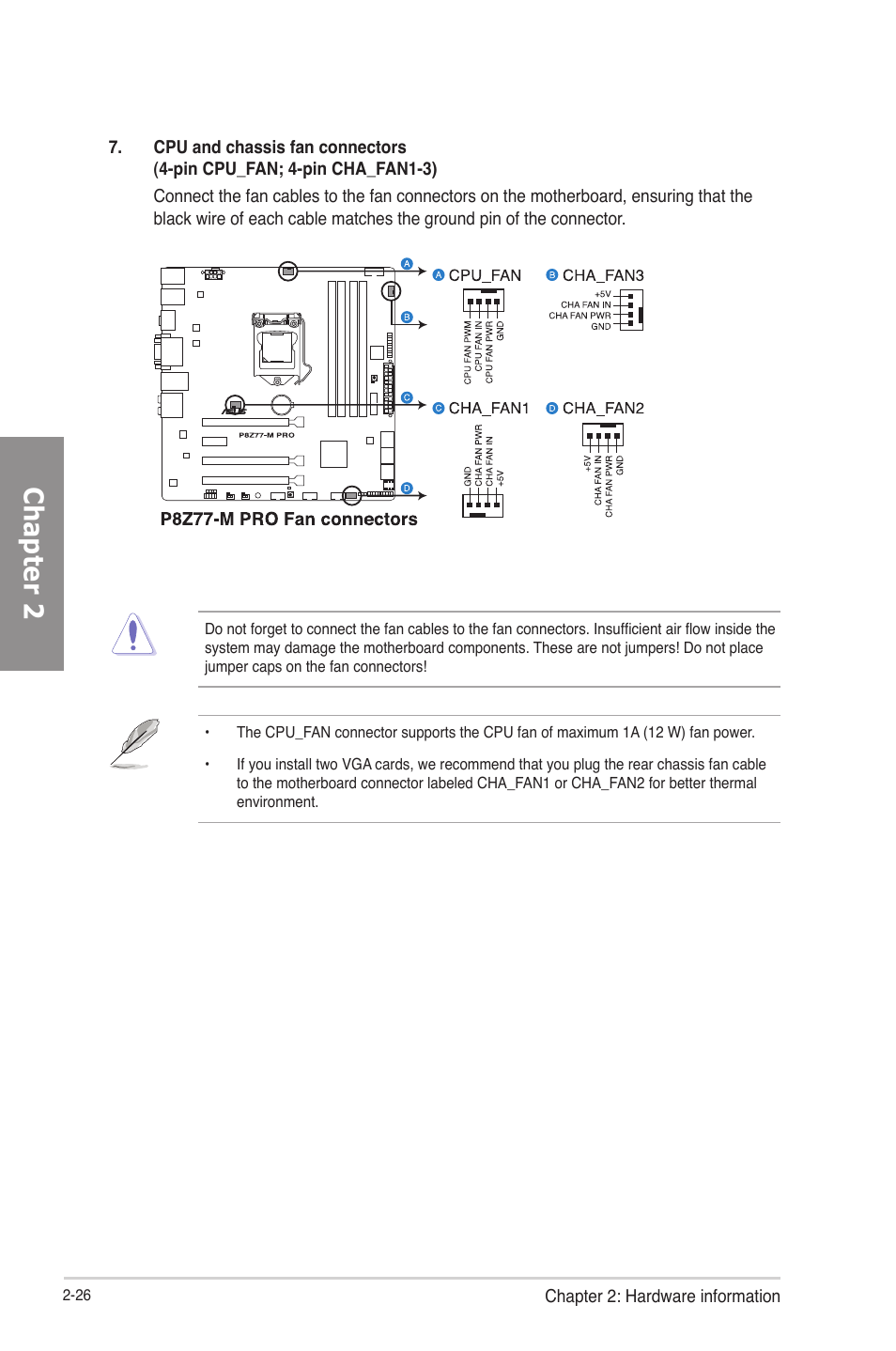 Chapter 2 | Asus P8Z77-M PRO User Manual | Page 46 / 170