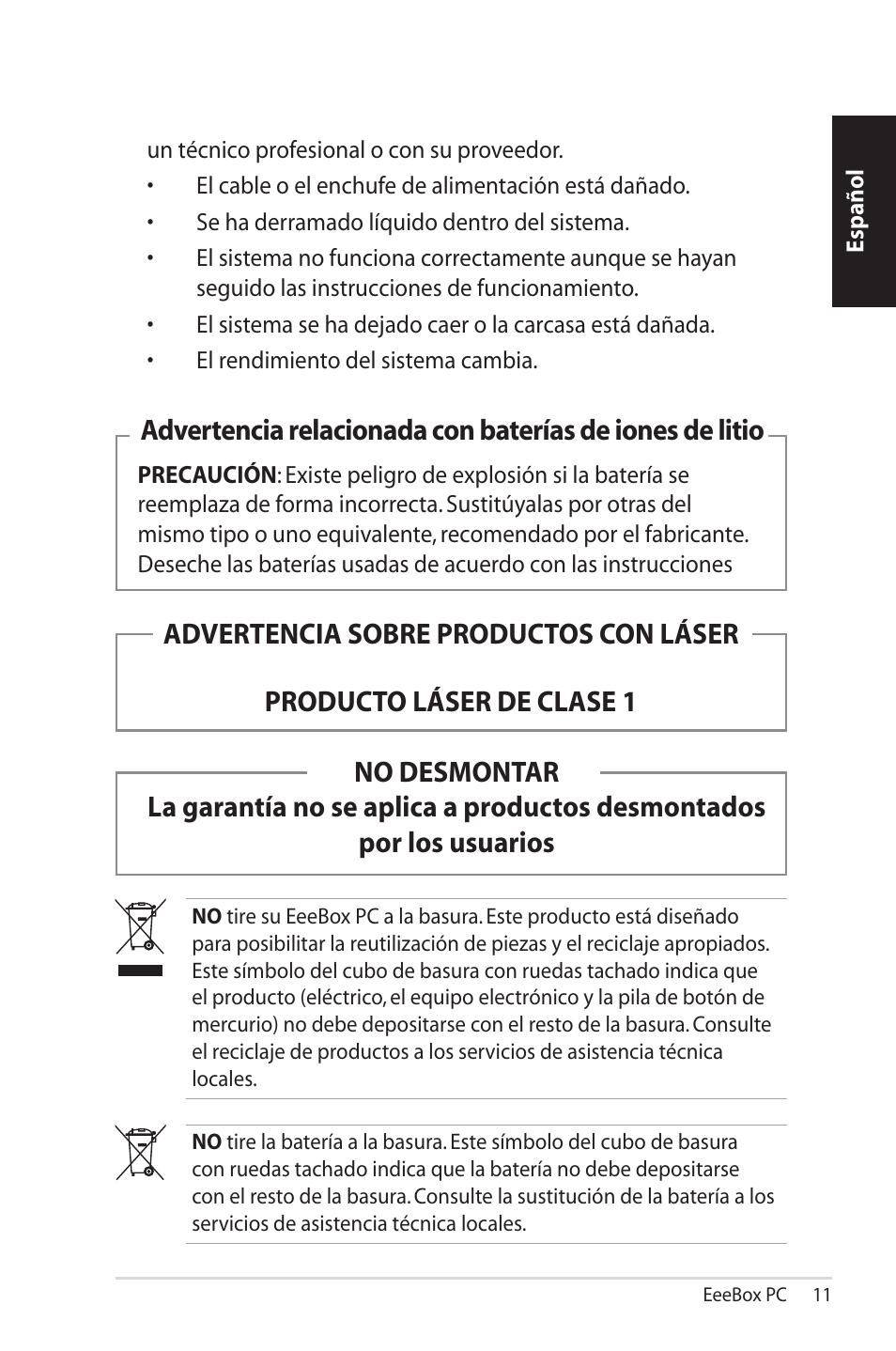 Asus EB1501 User Manual | Page 11 / 46