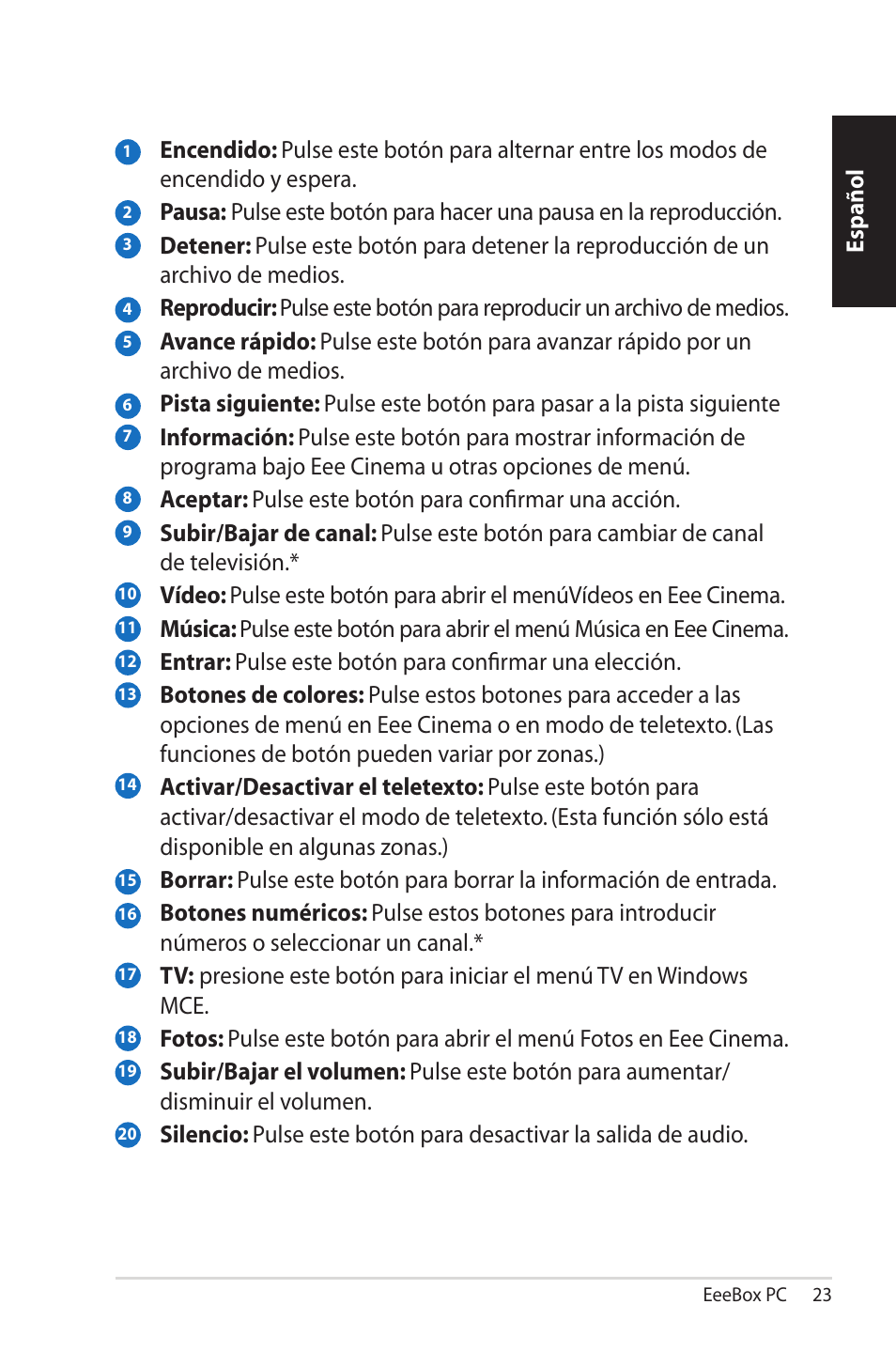 Asus EB1501 User Manual | Page 23 / 46