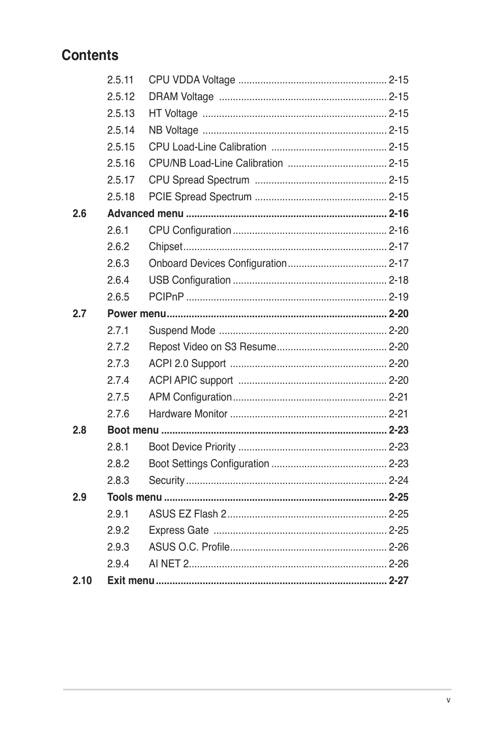 Asus M4A87TD EVO User Manual | Page 5 / 76