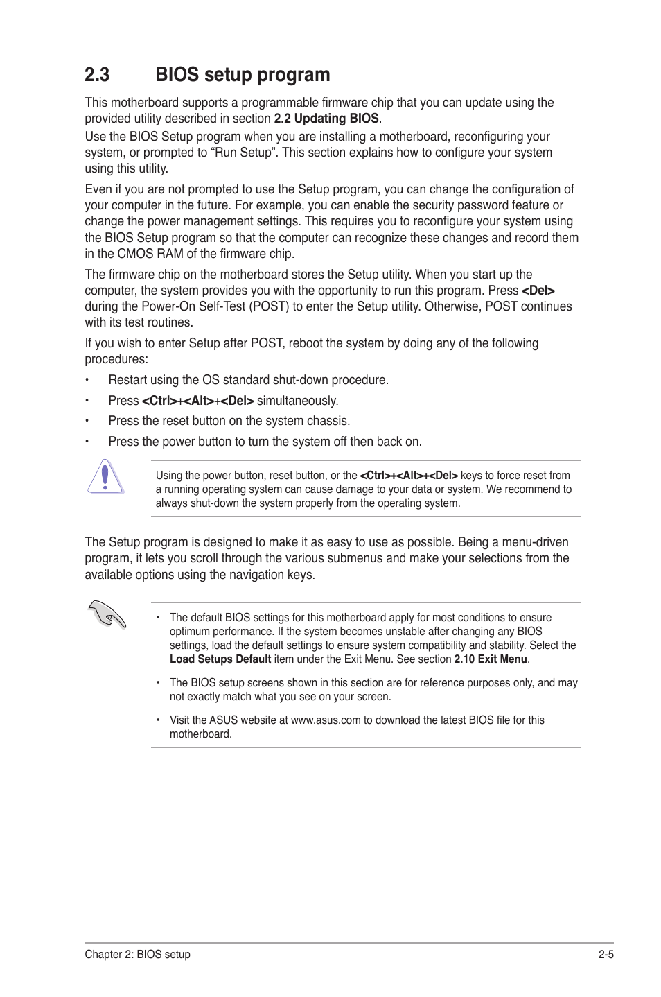 3 bios setup program | Asus M4A87TD EVO User Manual | Page 51 / 76