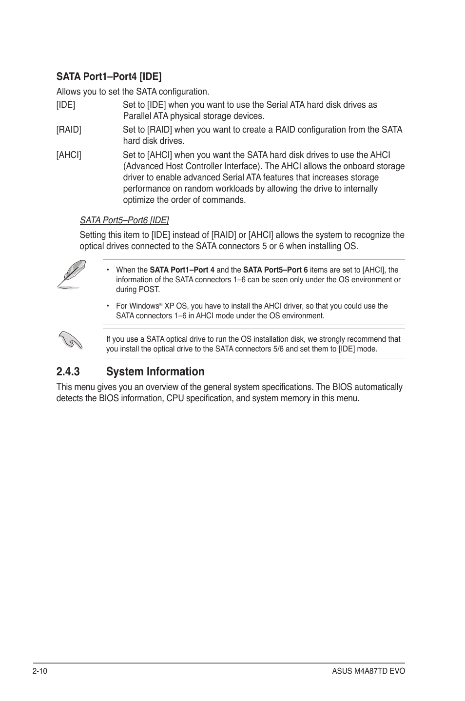 3 system information | Asus M4A87TD EVO User Manual | Page 56 / 76