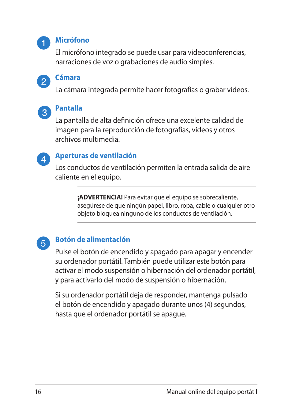 Asus V451LN User Manual | Page 16 / 136