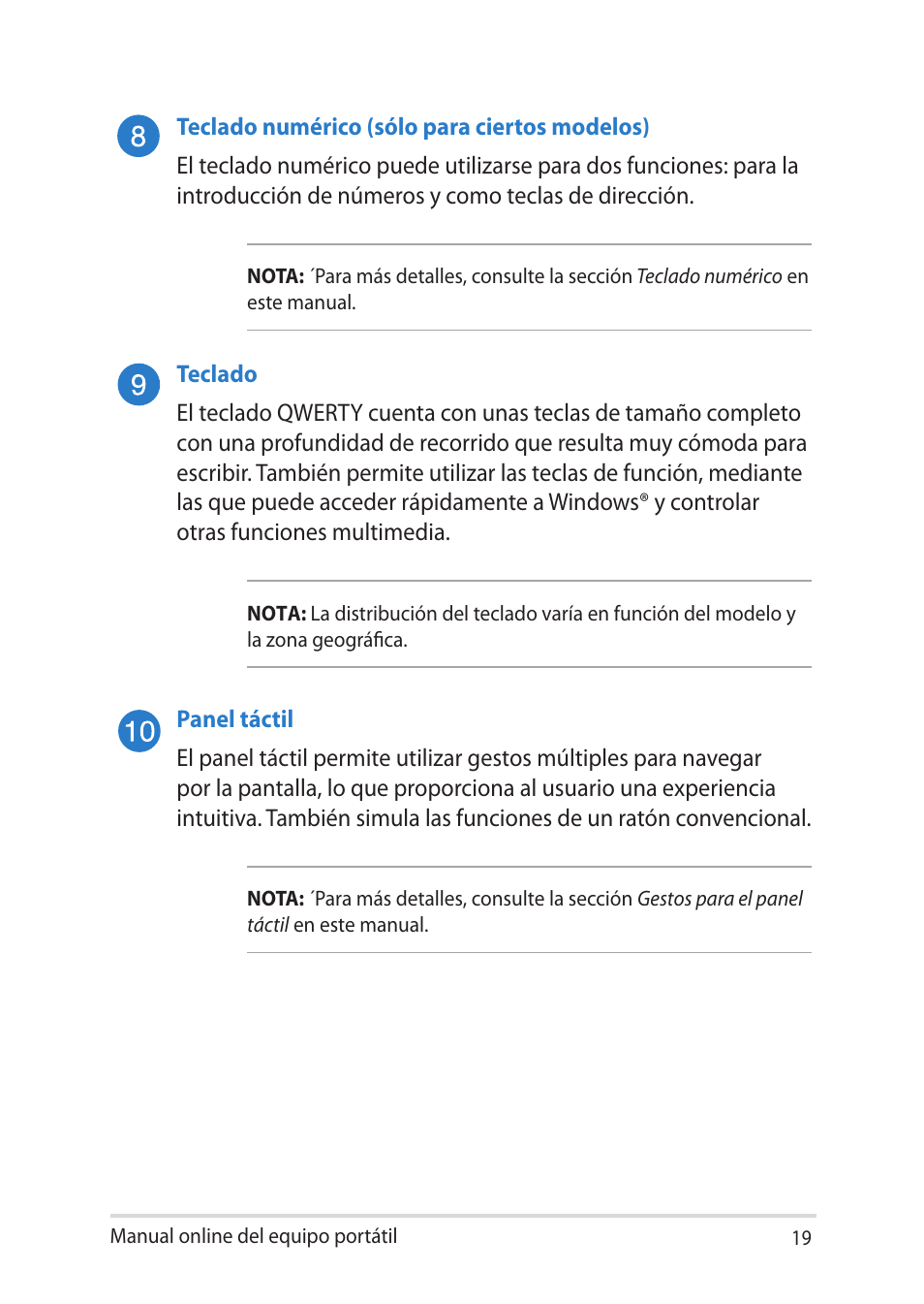 Asus V451LN User Manual | Page 19 / 136