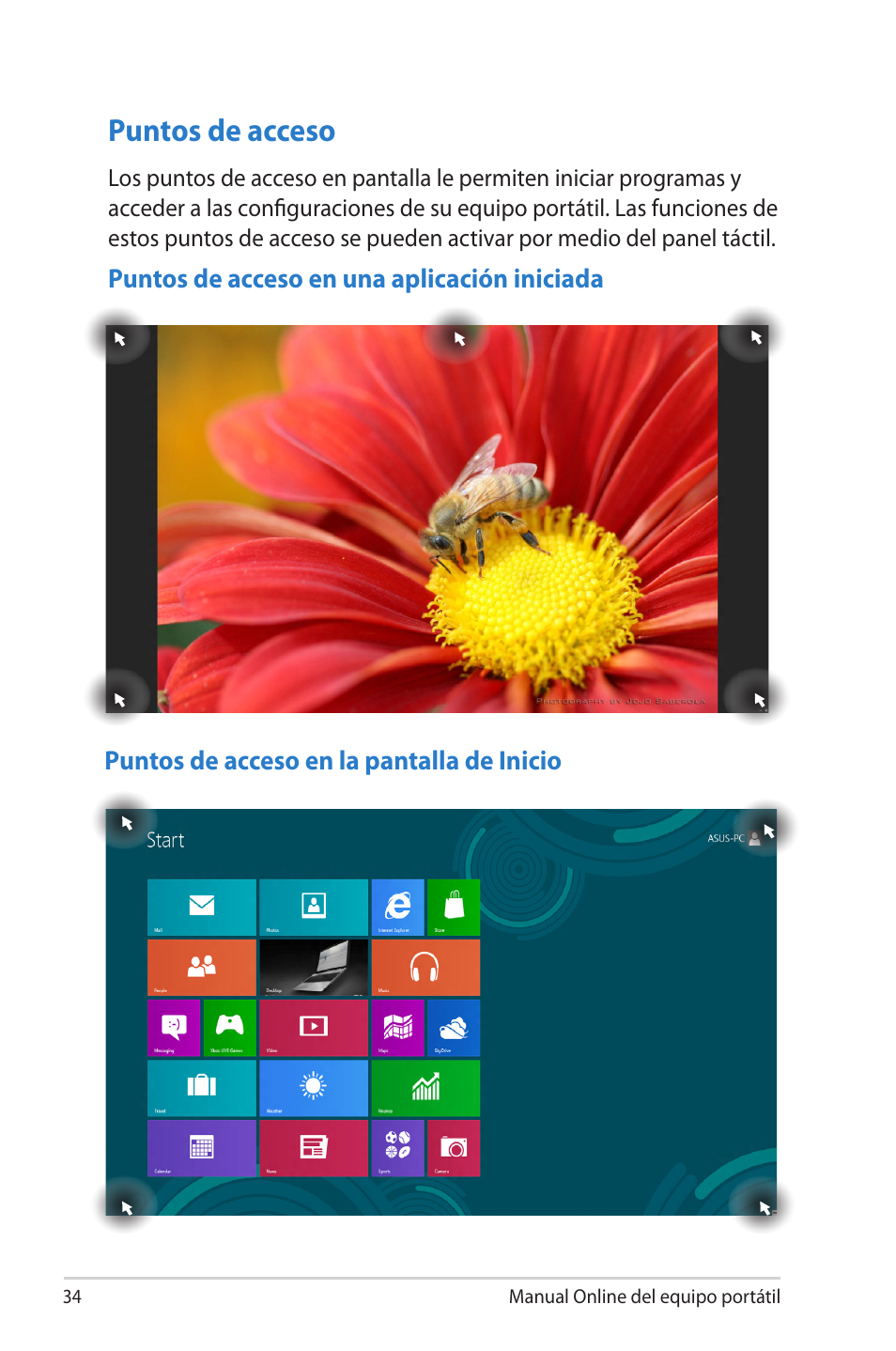 Puntos de acceso | Asus 1015E User Manual | Page 34 / 100