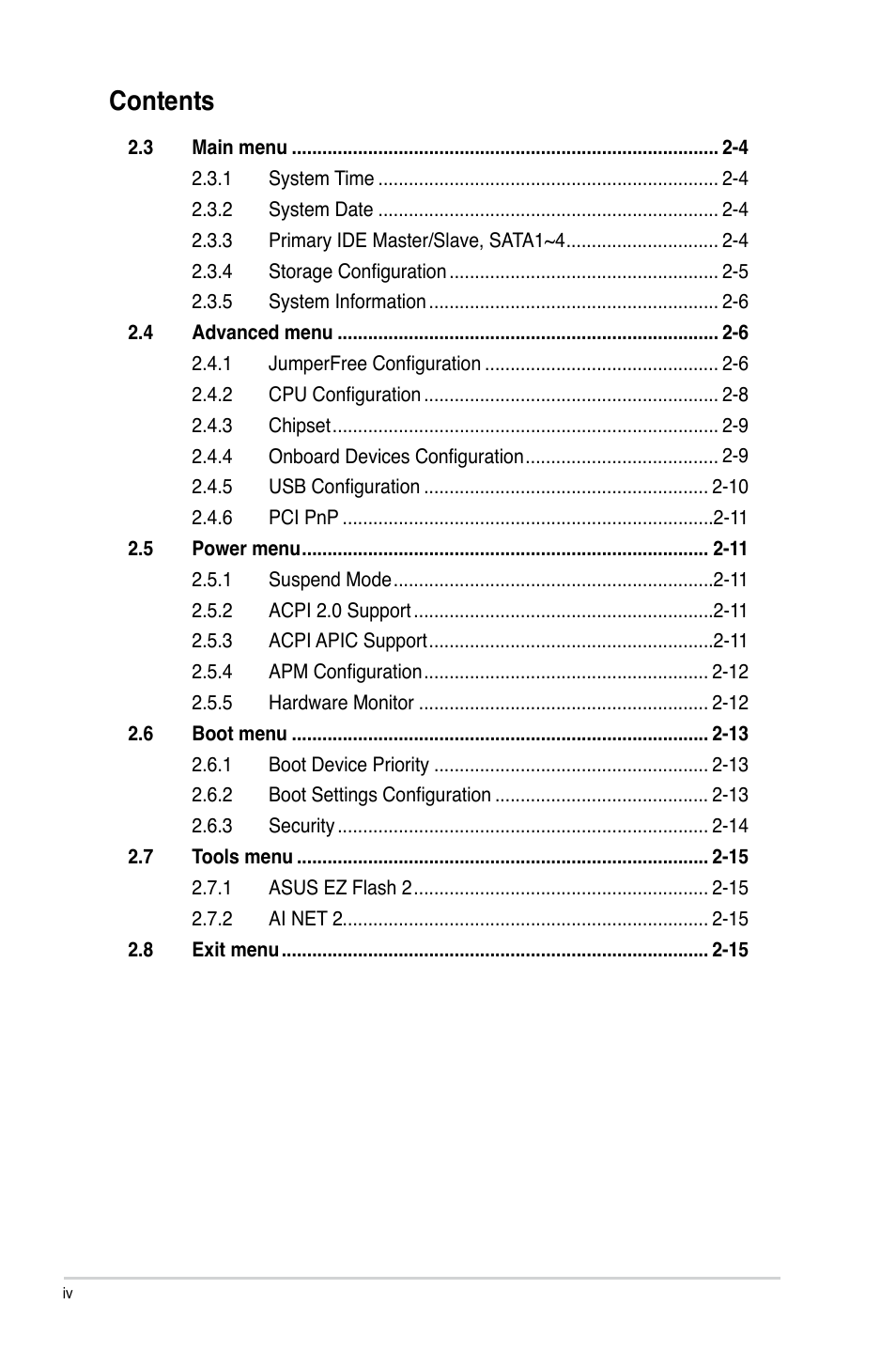 Asus P5G41-M LX User Manual | Page 4 / 40