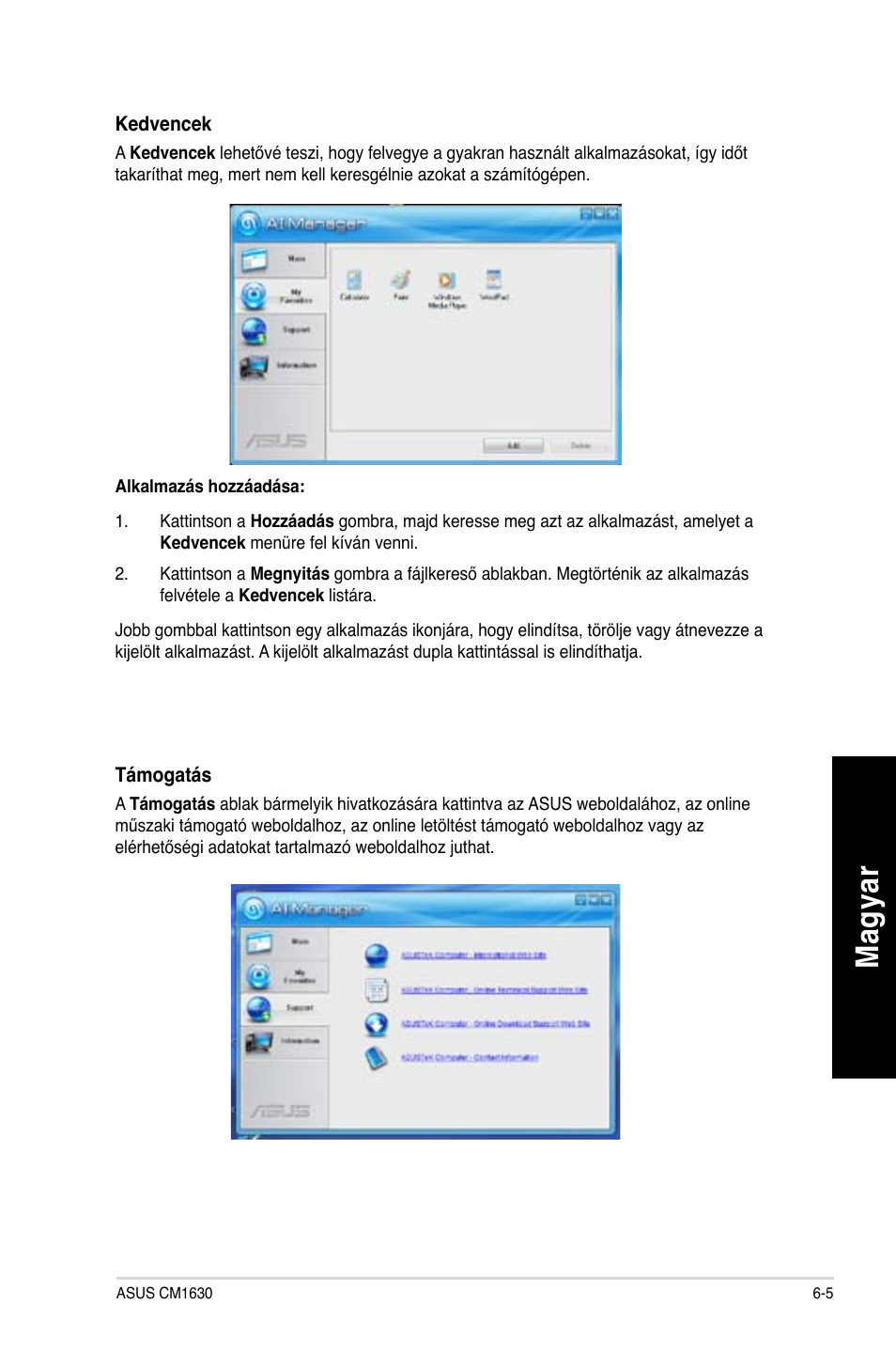 Mag ya r m ag ya r m ag ya r m ag ya r | Asus CM1630 User Manual | Page 225 / 410