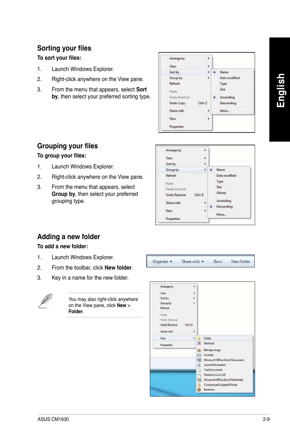 En glis h en gl is h | Asus CM1630 User Manual | Page 27 / 410