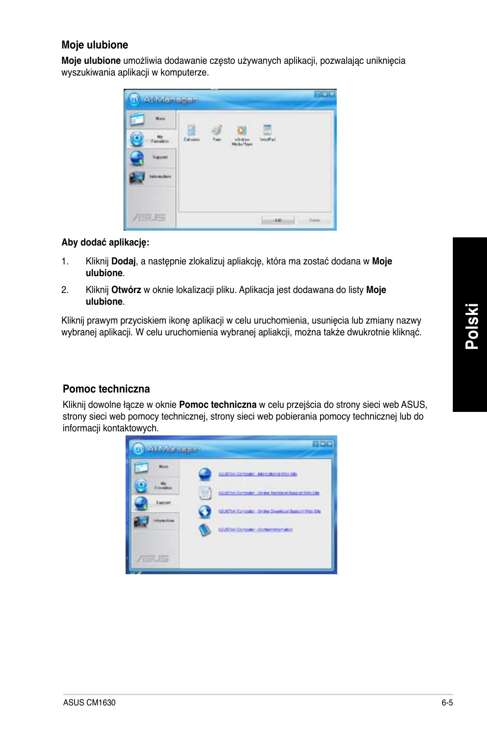 Po lsk i po ls ki po lsk i po ls ki | Asus CM1630 User Manual | Page 389 / 410