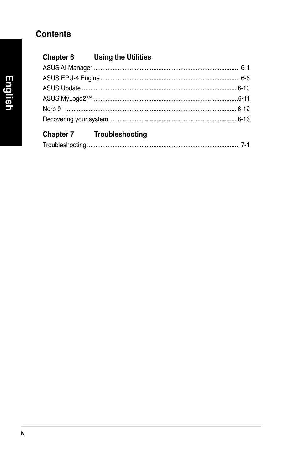 En glis h en gl is h en glis h en gl is h | Asus CM1630 User Manual | Page 4 / 410