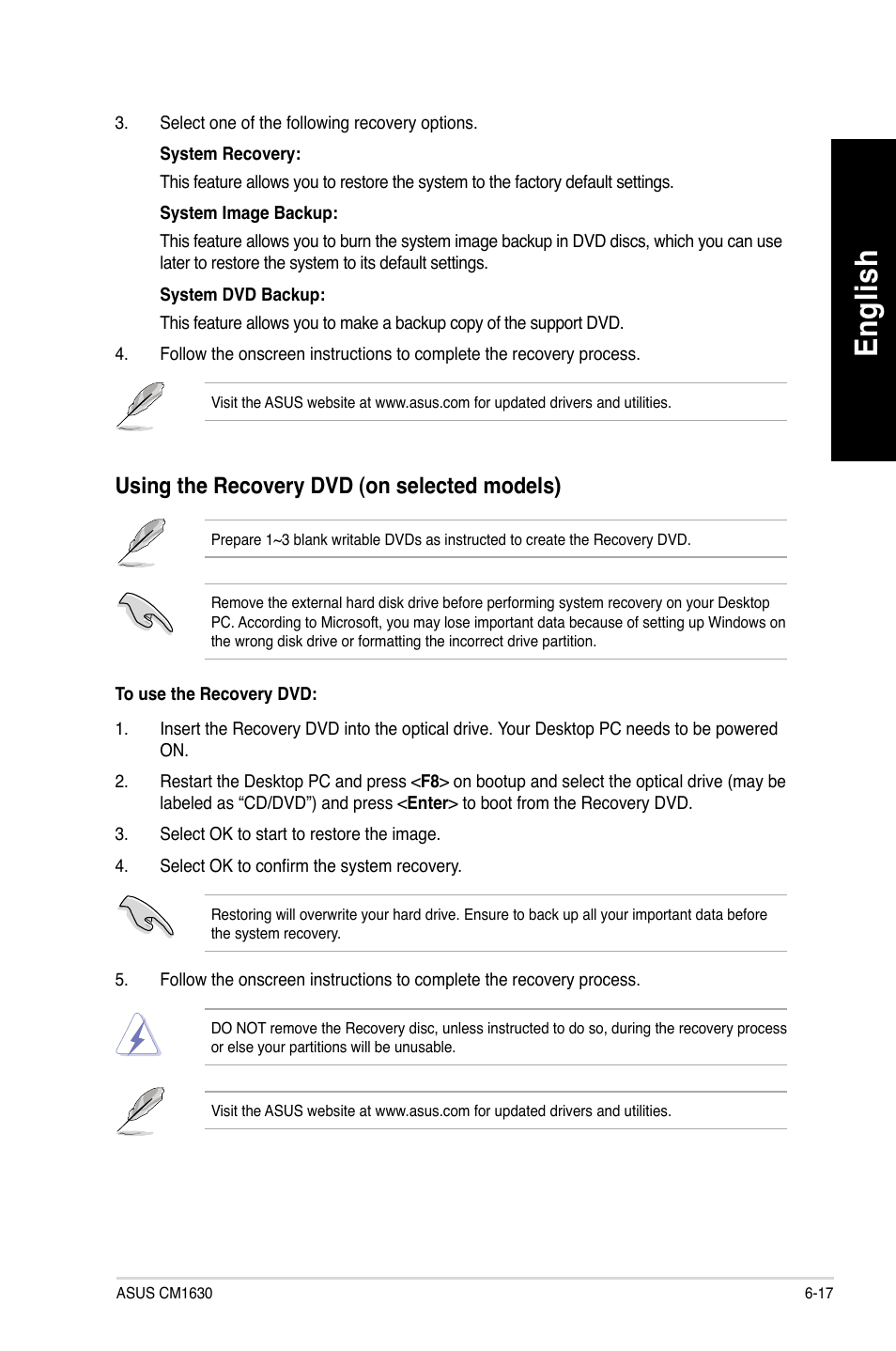 En glis h en gl is h en glis h en gl is h | Asus CM1630 User Manual | Page 73 / 410