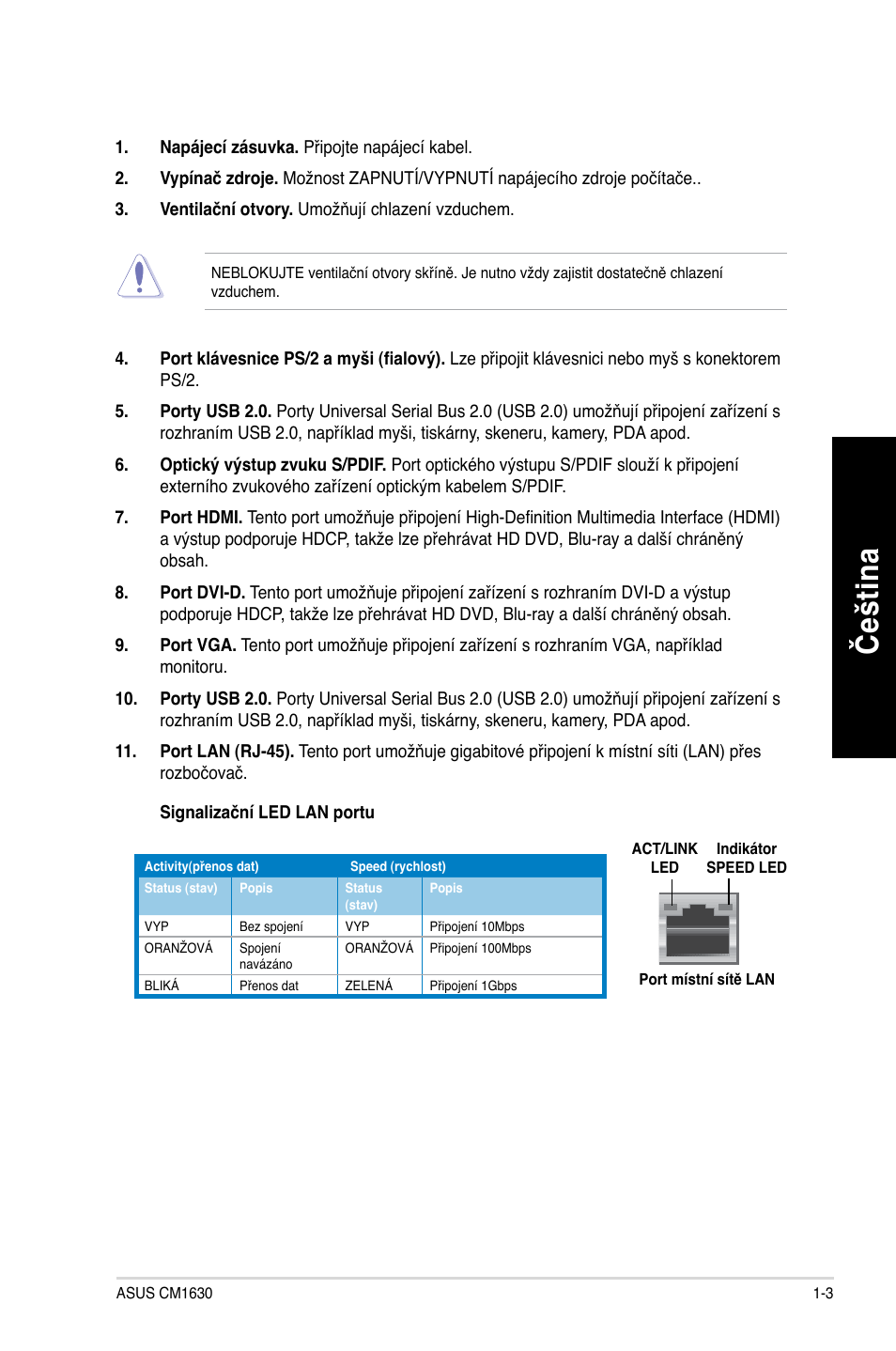 Če štin a če št in a | Asus CM1630 User Manual | Page 95 / 410