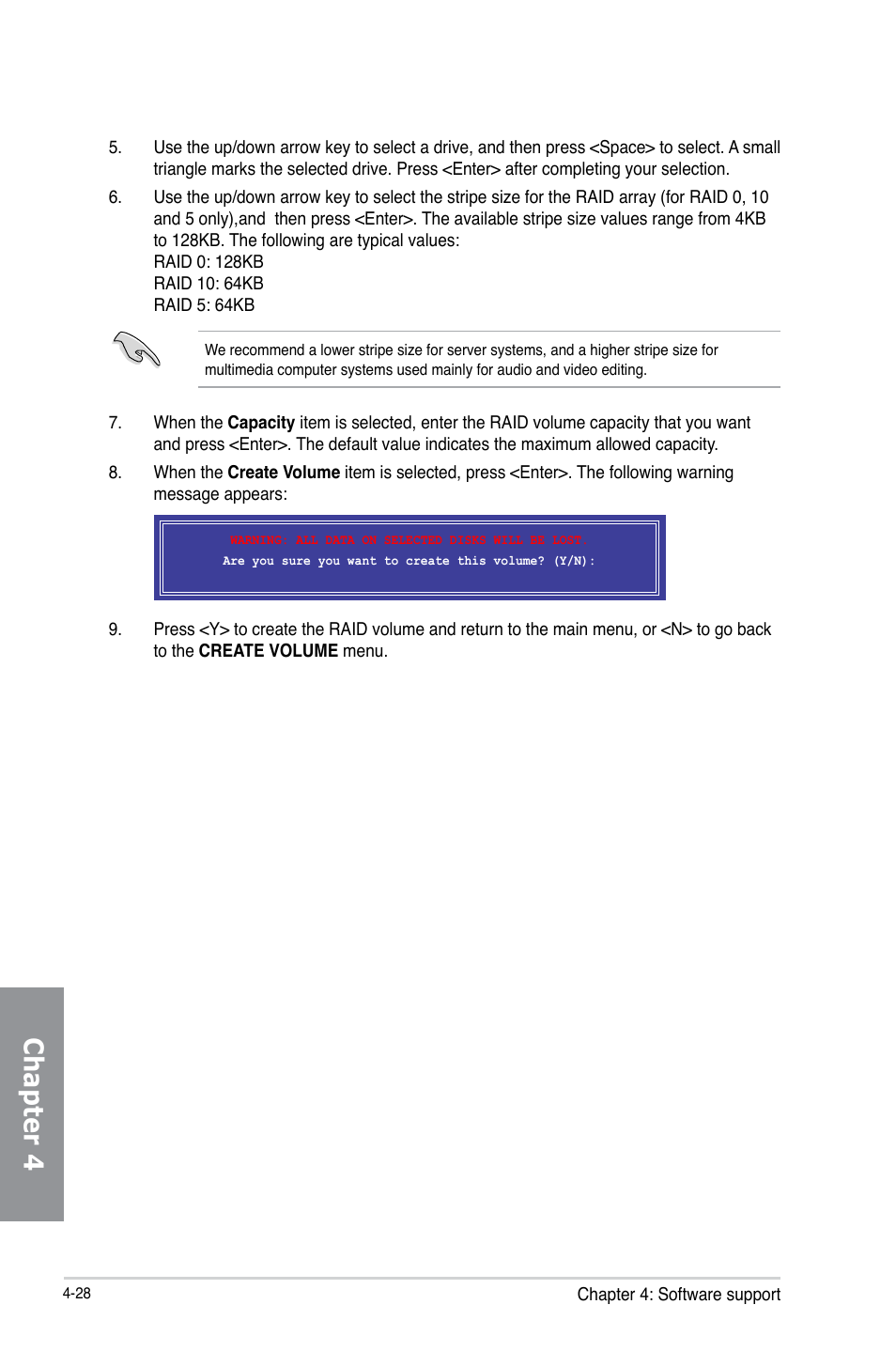 Chapter 4 | Asus P8Z77-V LX User Manual | Page 130 / 144