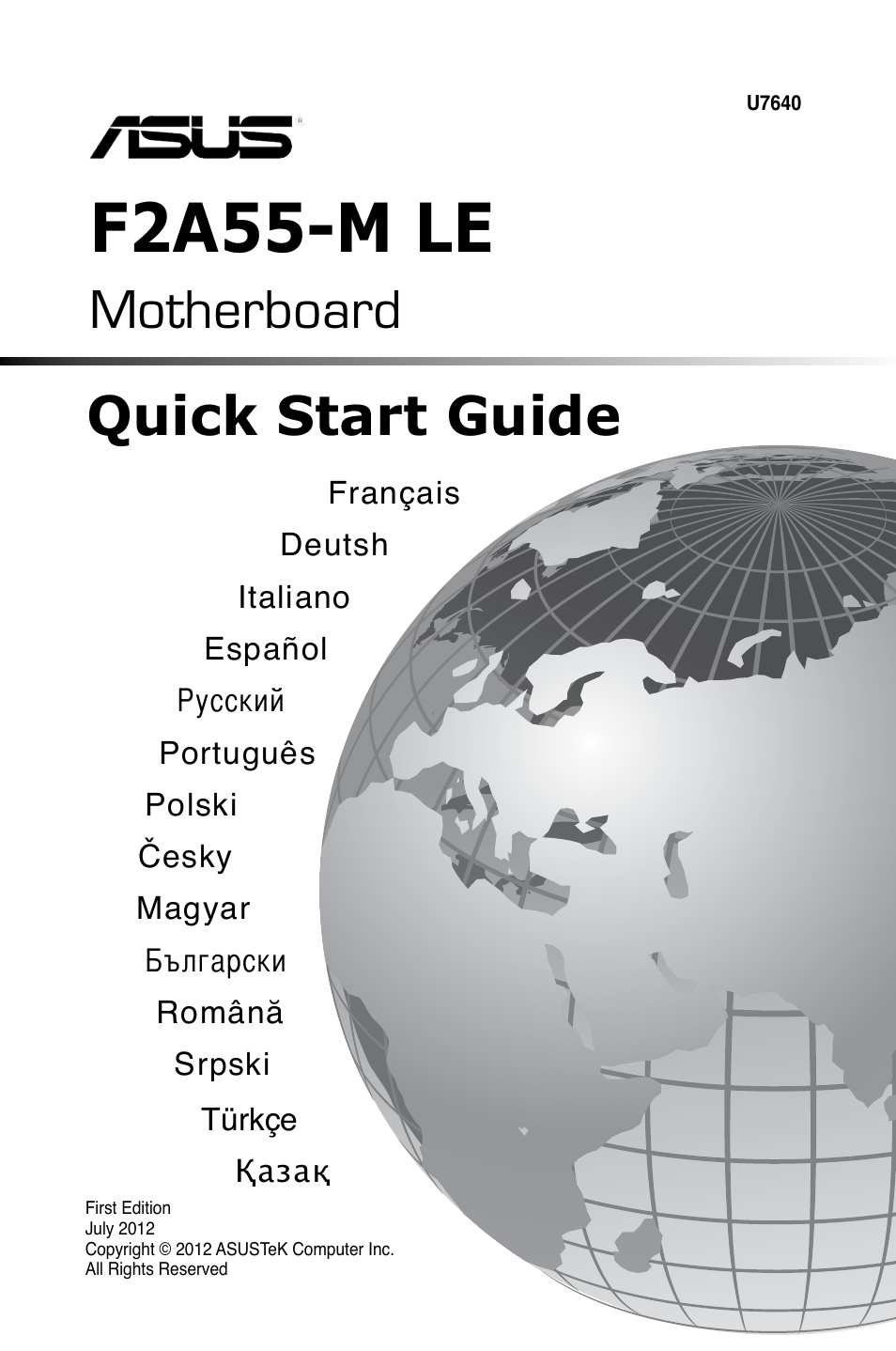 Asus F2A55-M LE User Manual | 14 pages
