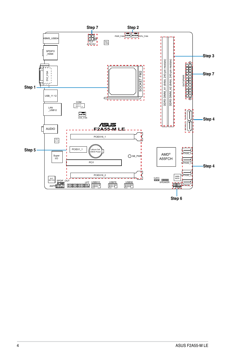 Asus F2A55-M LE User Manual | Page 4 / 14