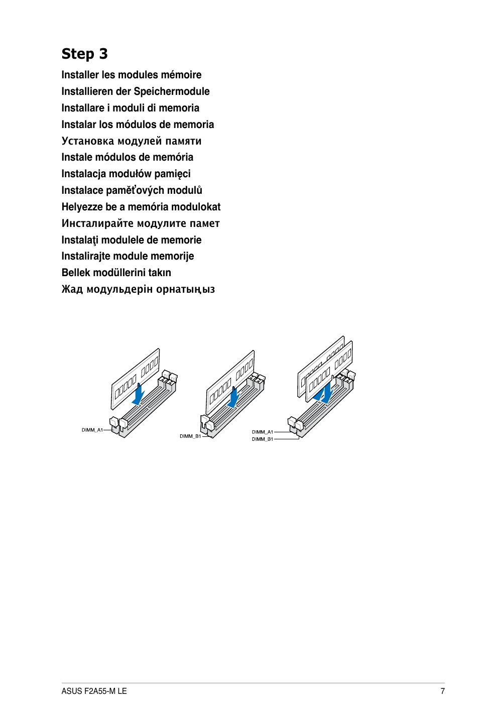 Step 3 | Asus F2A55-M LE User Manual | Page 7 / 14