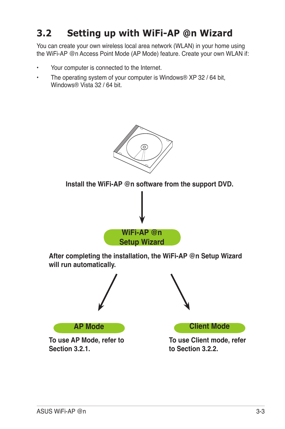 2 setting up with wifi-ap @n wizard, Setting up with wifi-ap @n wizard -3 | Asus M4A88T-I DELUXE User Manual | Page 21 / 44