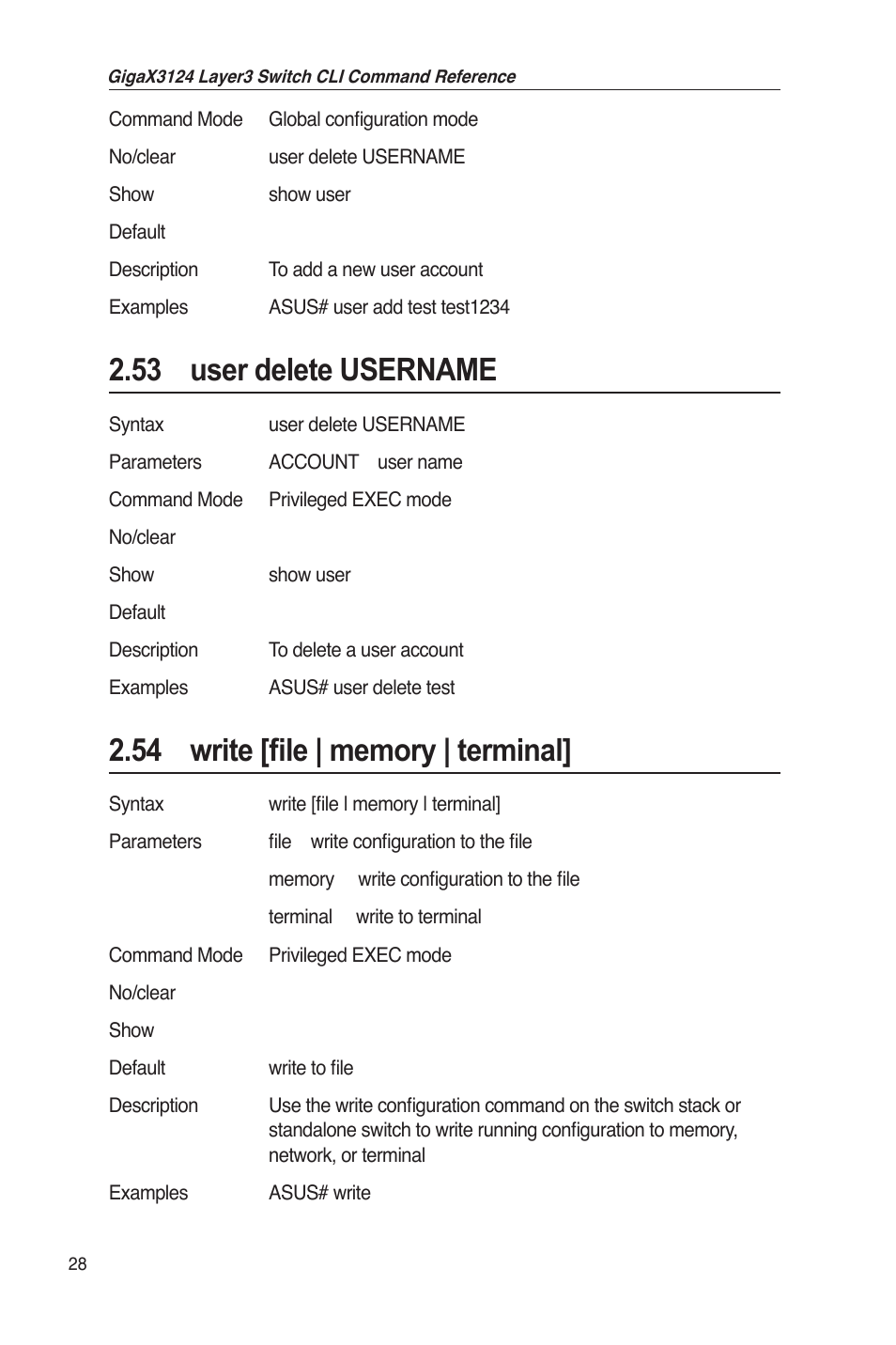 53 user delete username | Asus GigaX3124 User Manual | Page 53 / 326