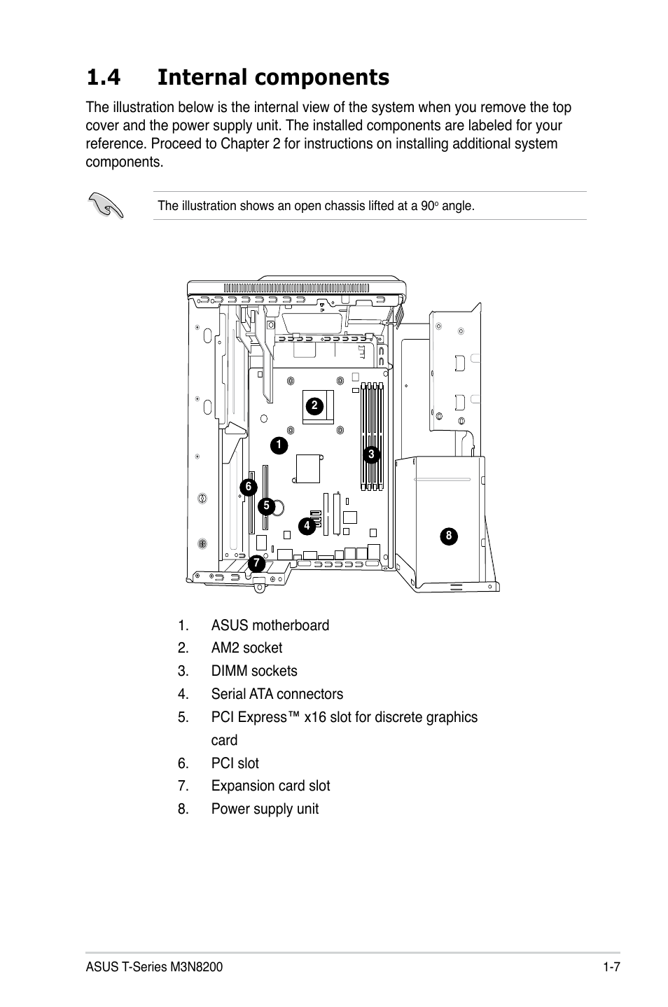 4 internal components | Asus T4-M3N8200 User Manual | Page 17 / 93