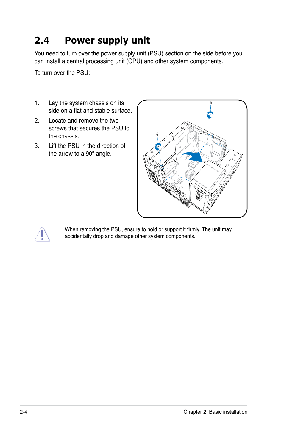 4 power supply unit | Asus T4-M3N8200 User Manual | Page 22 / 93