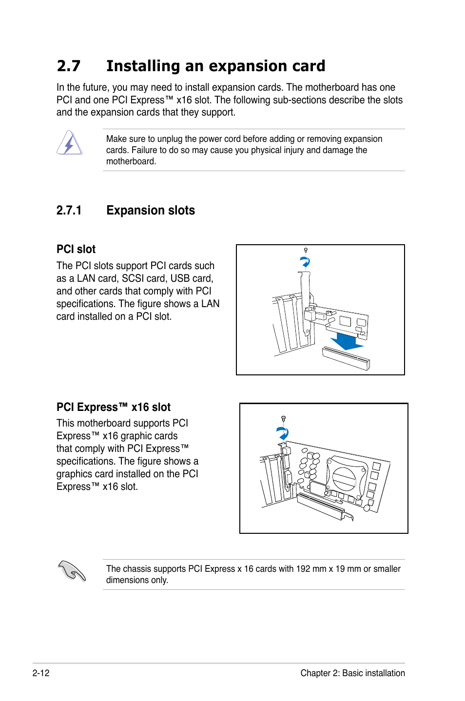 7 installing an expansion card, 1 expansion slots | Asus T4-M3N8200 User Manual | Page 30 / 93