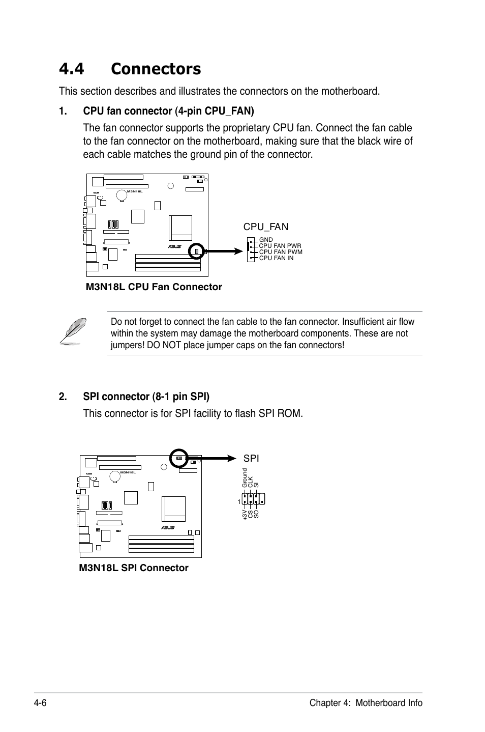 4 connectors | Asus T4-M3N8200 User Manual | Page 48 / 93