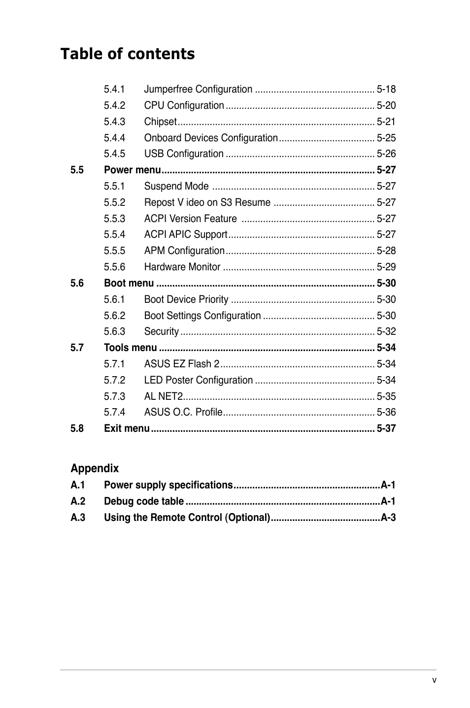 Asus T4-M3N8200 User Manual | Page 5 / 93