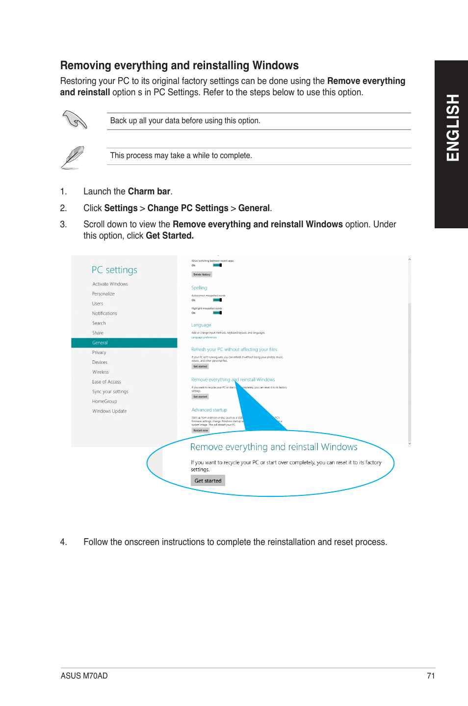 En gl is h en gl is h | Asus M70AD User Manual | Page 71 / 80