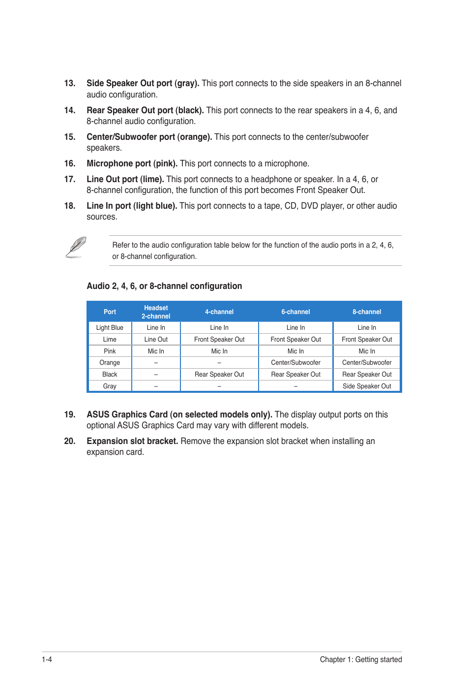 Asus CG8250 User Manual | Page 13 / 60