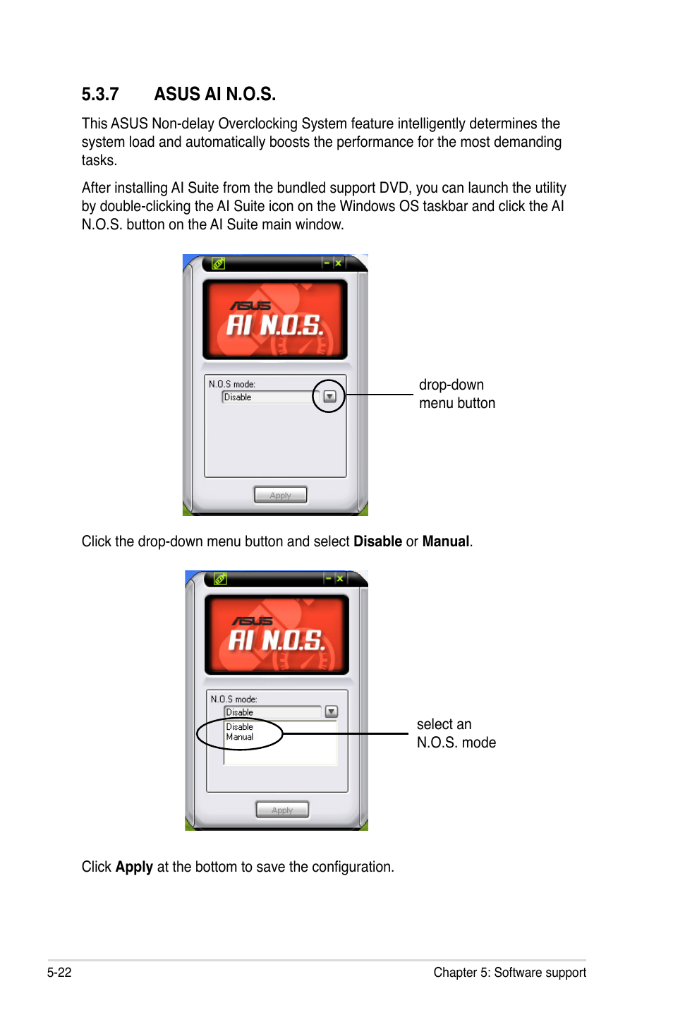 7 asus ai n.o.s | Asus P5K Deluxe/WiFi-AP User Manual | Page 130 / 172