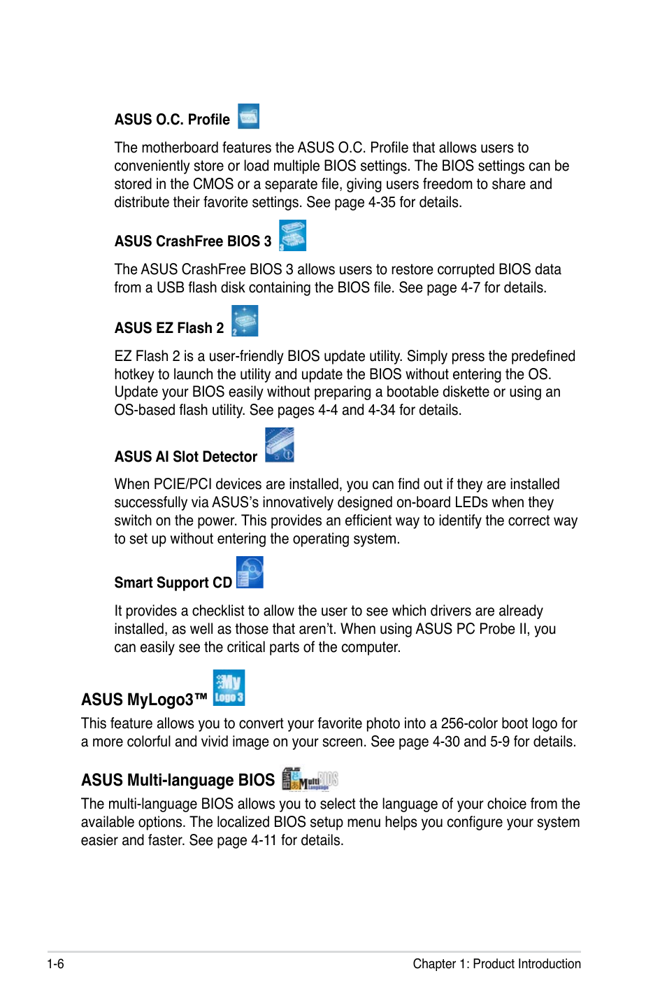 Asus P5K Deluxe/WiFi-AP User Manual | Page 22 / 172