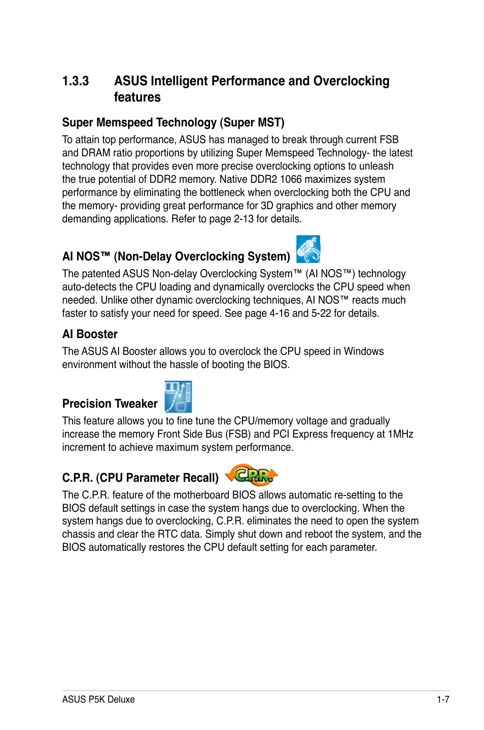 Asus P5K Deluxe/WiFi-AP User Manual | Page 23 / 172