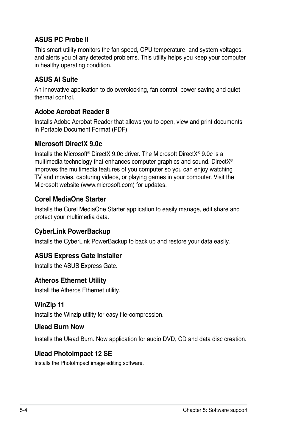 Asus P5Q SE/R User Manual | Page 110 / 162
