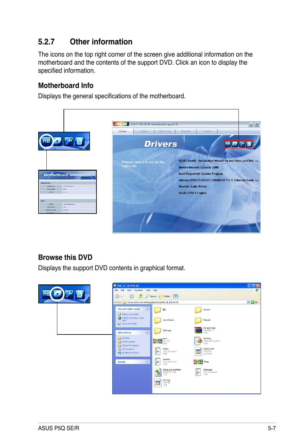 7 other information, Other information -7 | Asus P5Q SE/R User Manual | Page 113 / 162