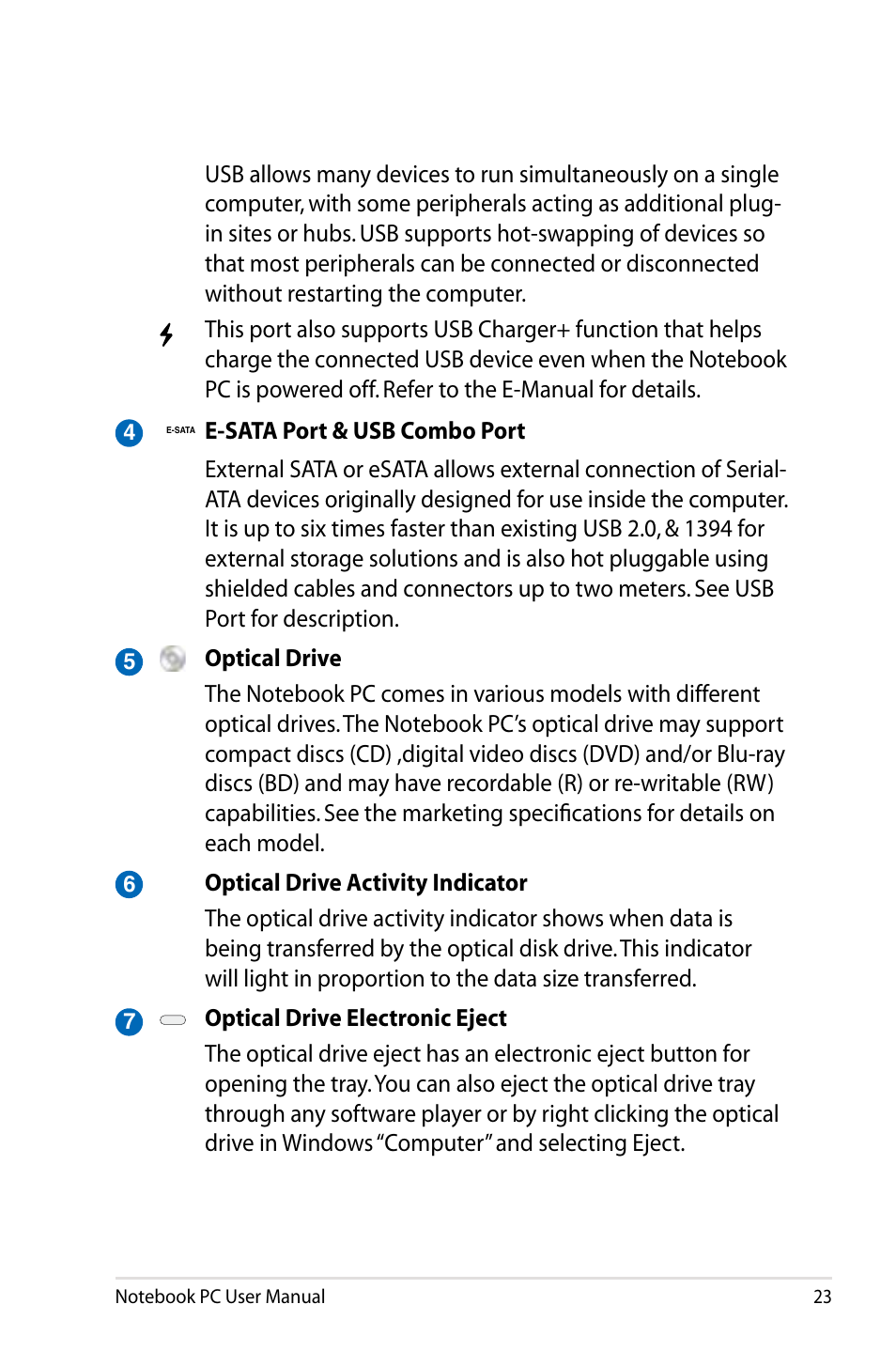 Asus B53V User Manual | Page 23 / 120