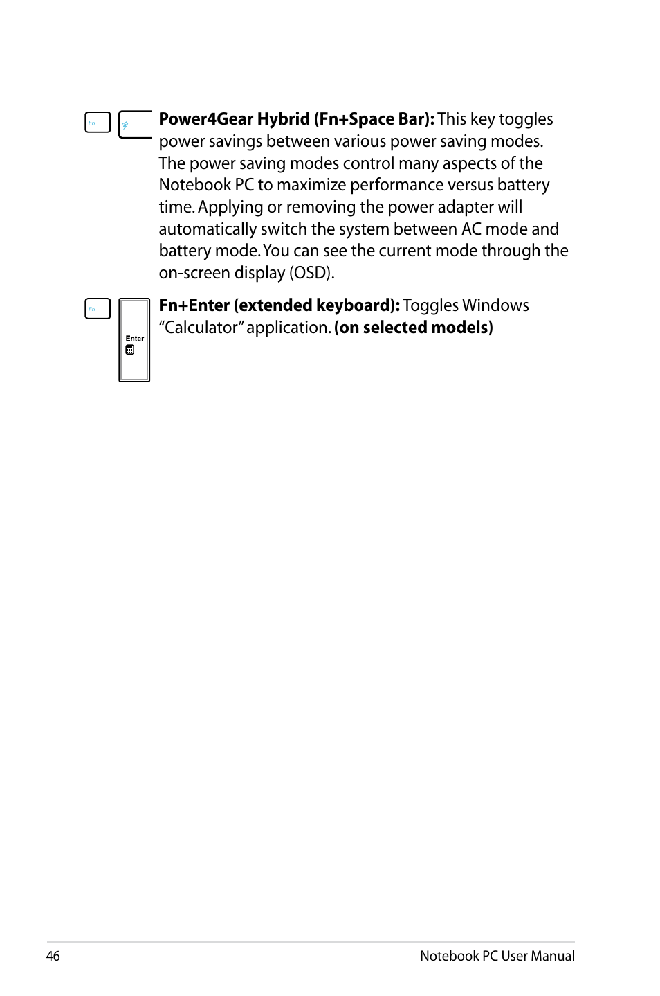 Asus B53V User Manual | Page 46 / 120