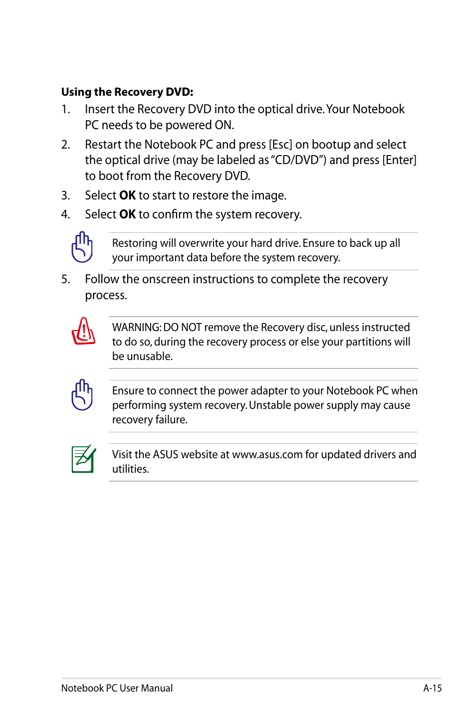 Asus B53V User Manual | Page 95 / 120