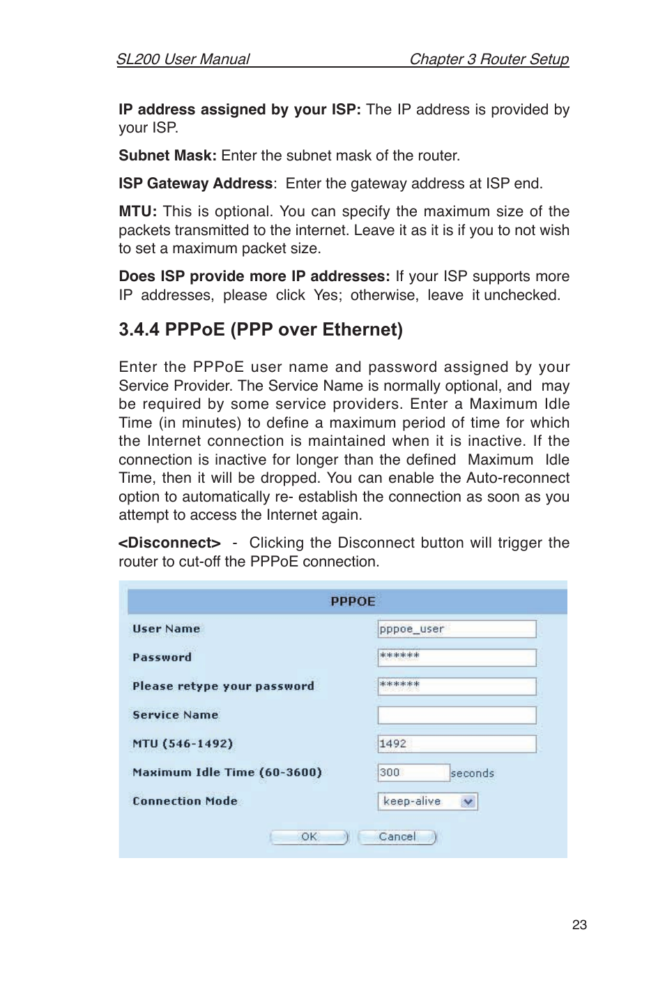 Upnp.settng, Upnp.port.mappng, Ddns.(dynamc.dns) | 4 pppoe (ppp over ethernet) | Asus SL200 User Manual | Page 27 / 52