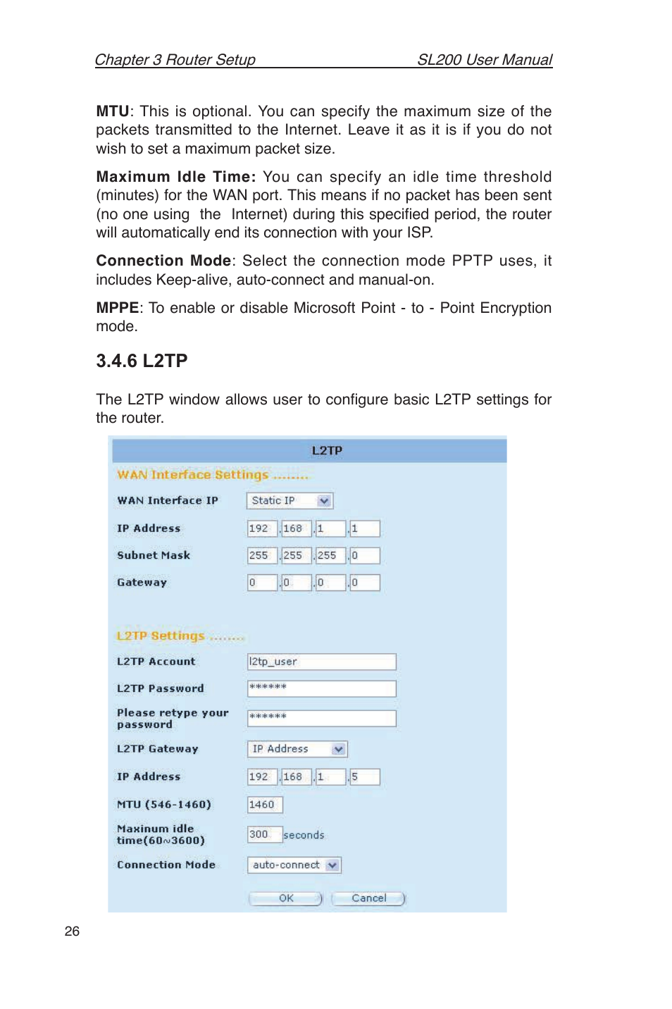 6 l2tp | Asus SL200 User Manual | Page 30 / 52