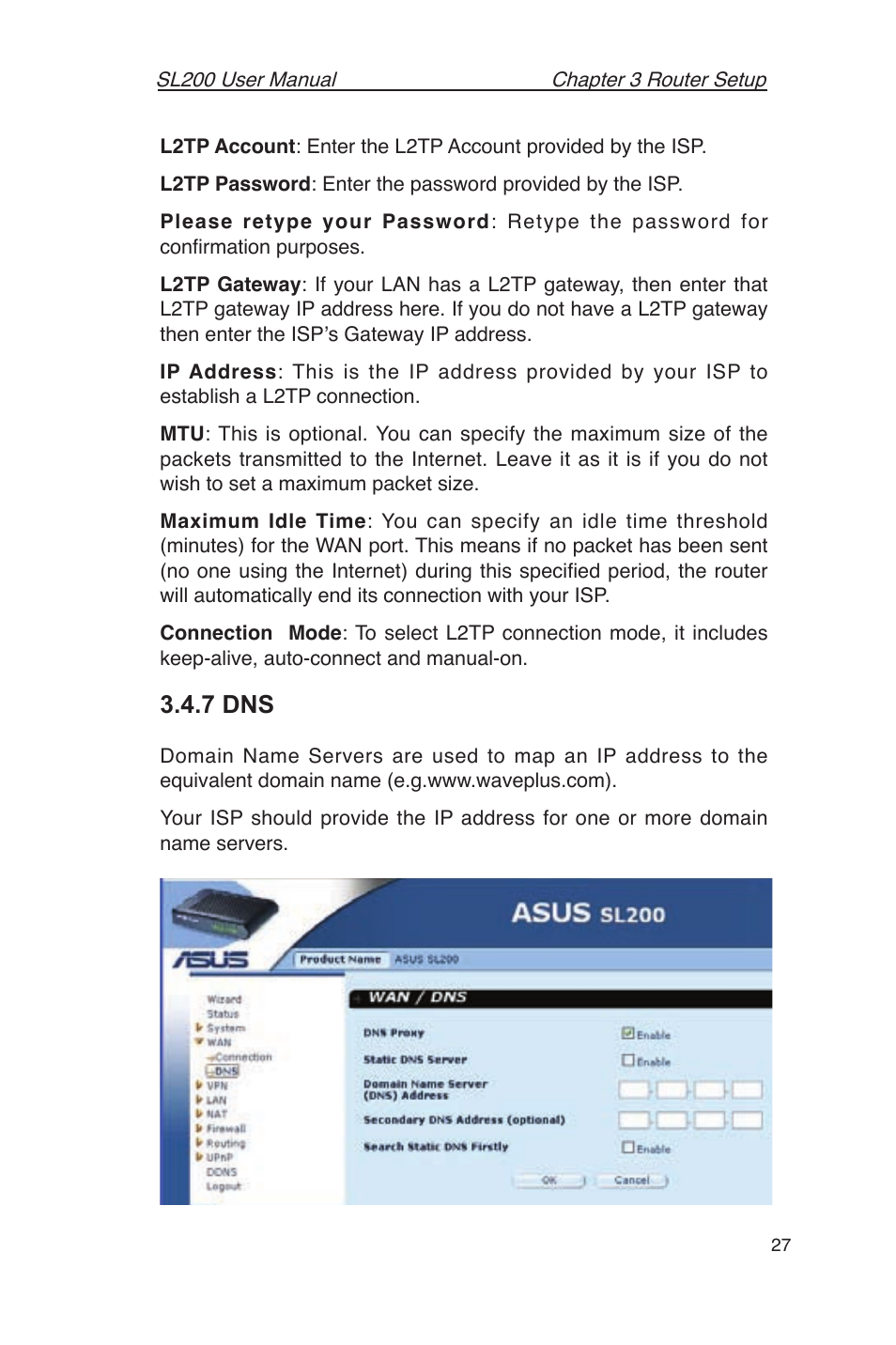 7 dns | Asus SL200 User Manual | Page 31 / 52